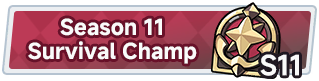 Season 11 Survival Champ