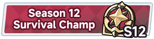 Season 12 Survival Champ