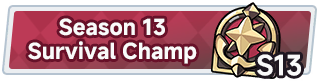 Season 13 Survival Champ