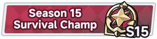 Season 15 Survival Champ