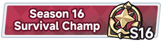 Season 16 Survival Champ
